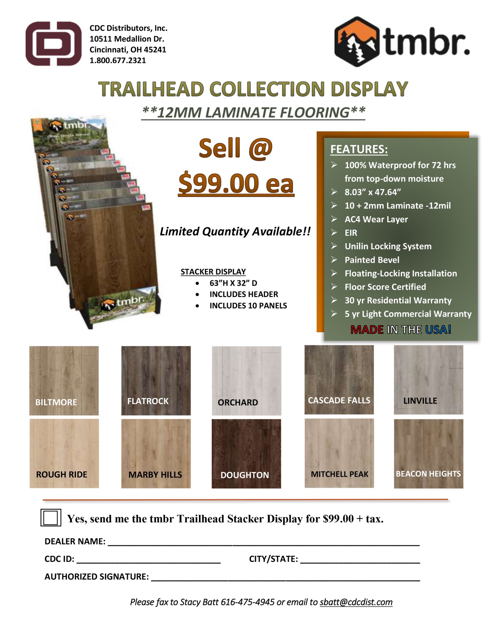 Laminate Displays CDC Distributors, Inc.